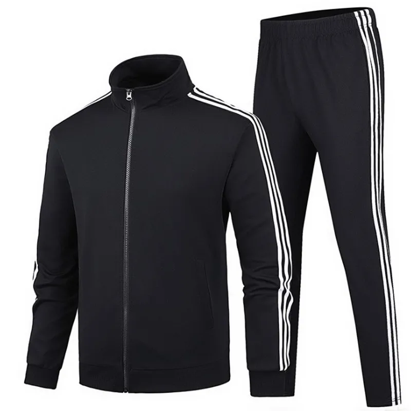 

Men Tracksuit Outwear Set 2 Pieces Autumn Sporting Male Fitness Sweatshirts & Sweatpants Sets Men's Casual Outwear Sports