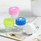 Поворотный мини-контейнер для контактных линз карамельных цветов очки для путешествия линз унисекс, контейнер для набор для ухода за глазами