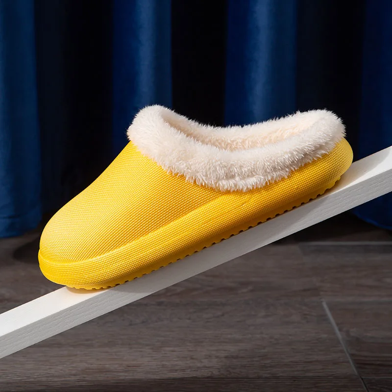 

Winter Women Slippers Home Waterproof Plush Warm Slippers Non-slip Cute Cat Paw Cartoon Animals Indoor Bedroom Ladies slippers