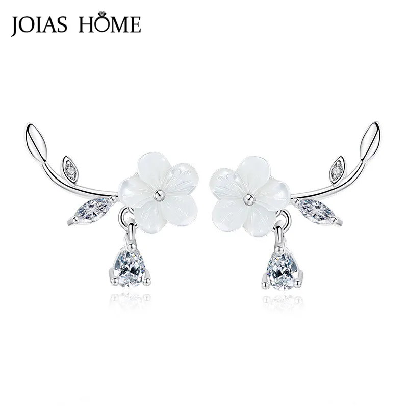 

Серьги-гвоздики женские из серебра 925 пробы, с цветком