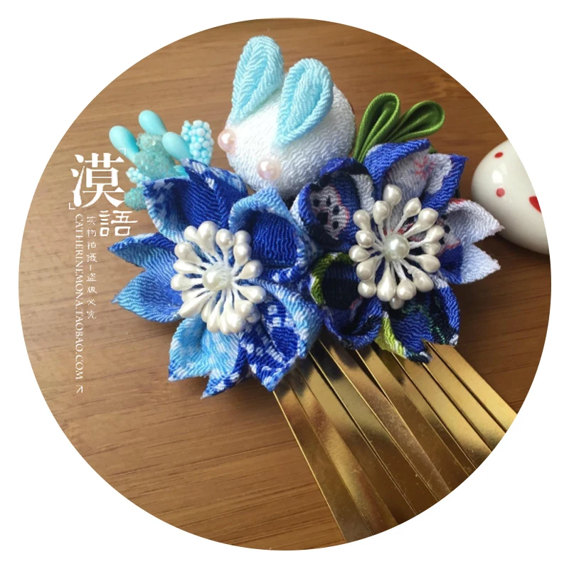 Японская заколка-кимоно ручной работы женская заколка для волос кимоно косплея
