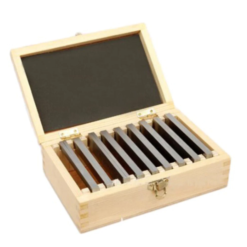 

9pair Embossed Accurate Lathe Tools Steel Thick Industry Vise Parallel Pad Measuring Milling Machine Base Block Plate DIY