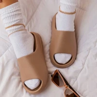 summer women home slippers chunky clogs platform garden shoes beach sandals flip flops living room bathroom slides for female