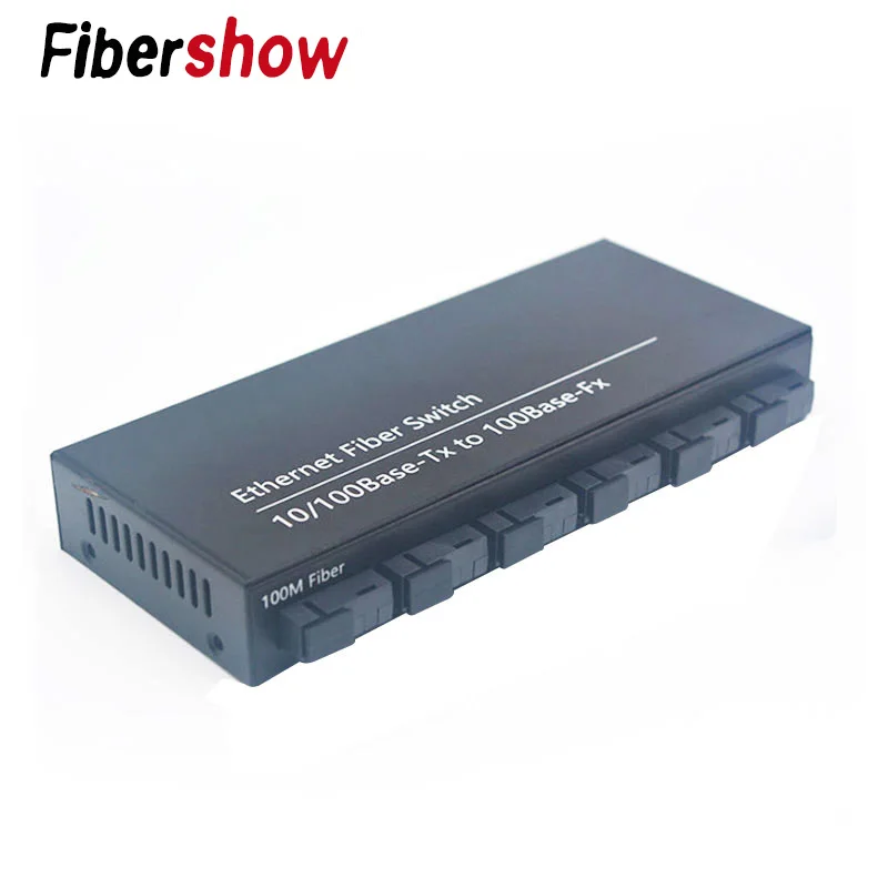 Быстрый Ethernet волоконно-оптический медиаконвертер одномодовый переключатель