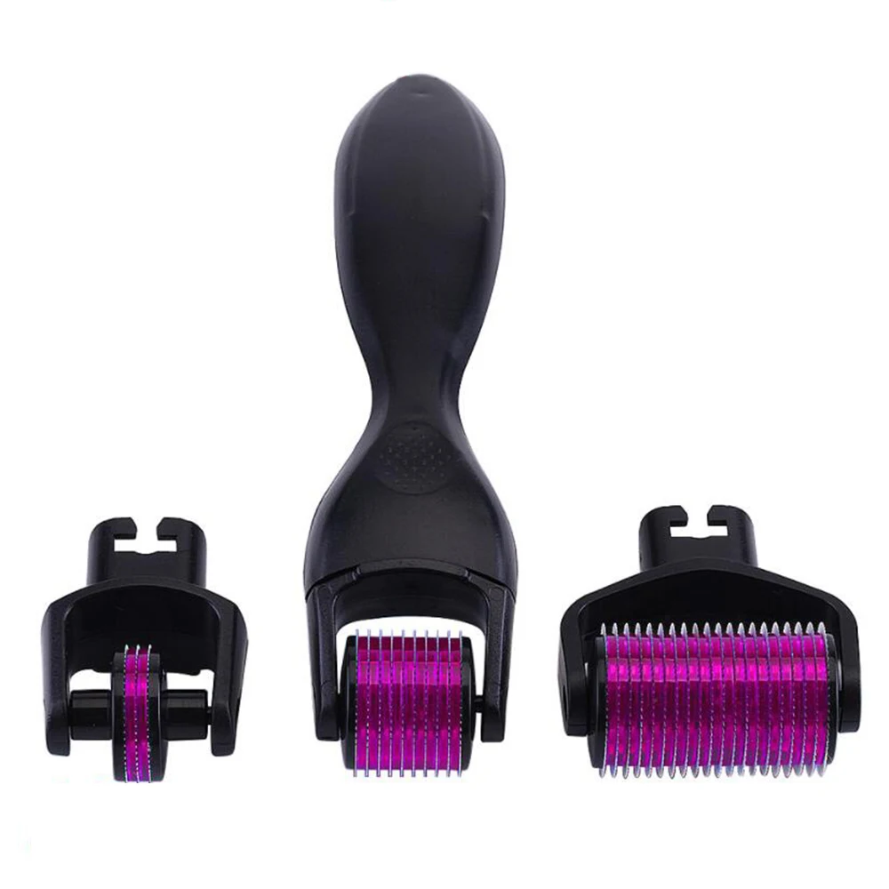 

3 In 1 Titanium Needles DRS Derma Roller for Face Body Massager Hair Loss Treatment Mezoroller Microneedle Machine Skin Care