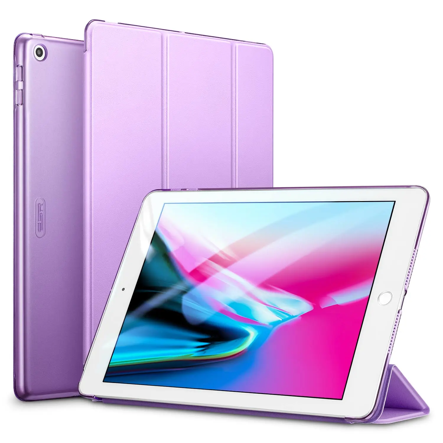 Цветной чехол ESR для iPad 9,7 дюймов, Ультратонкий чехол из искусственной кожи с функцией автоматического сна, Чехол для iPad 9,7& 6-го поколения