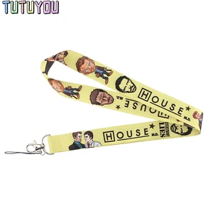Imported PC523 TV Show House M.D. Lanyards Id Badge Holder Keychain ID Card Pass Gym Mobile Badge Holder Lany