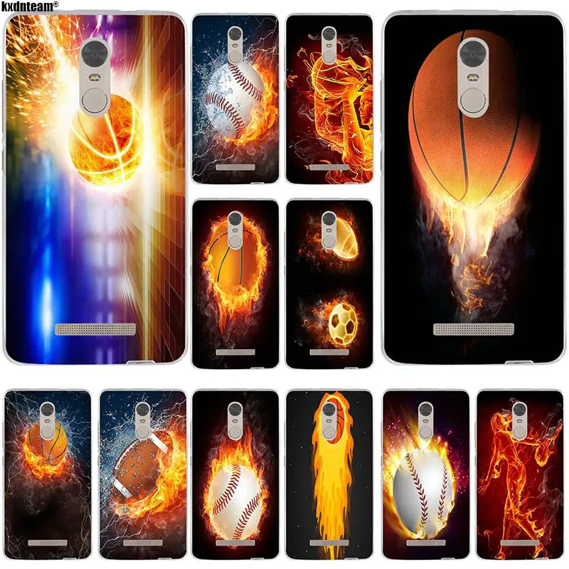 Бейсбол футбол волейбол в воде и огонь мобильный телефон чехлы для Xiaomi Redmi Mi Note 4X 2