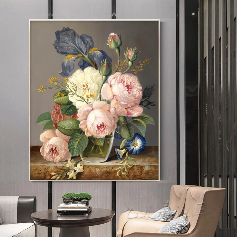 Набор для вышивки сделай сам крестиком с цветами и розами 11CT точная печать DMC