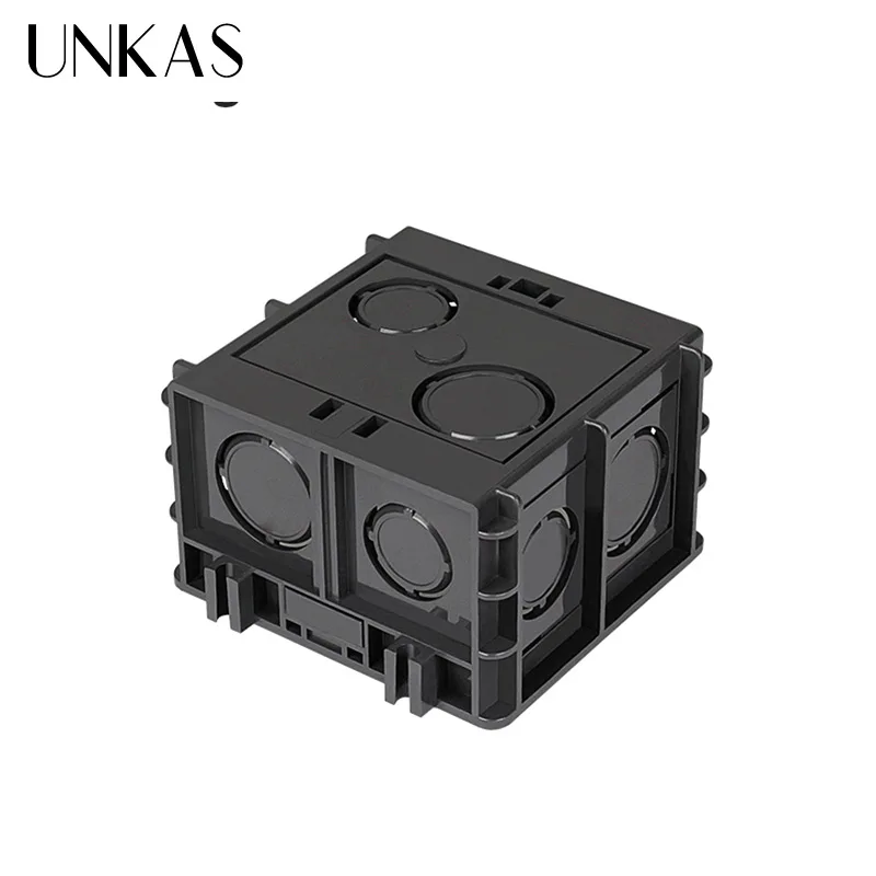UNKAS черная проводка задняя коробка Высокая прочность Монтажная внутренняя