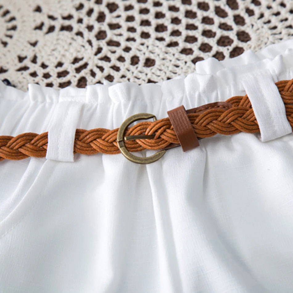 

2020 New Summer Casual Children Sets Flowers Blue T-shirt+ Pants Girls Clothing Sets Kids Summer Suit For 3-7 Years