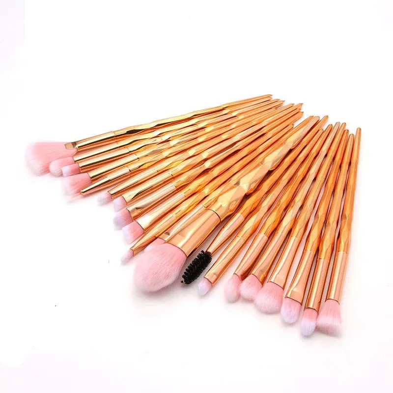 

20Pcs Diamond Makeup Brushes Set Powder Foundation Blush Blending Eye shadow Lip Cosmetic Beauty Make Up Brush pincel maquiagem
