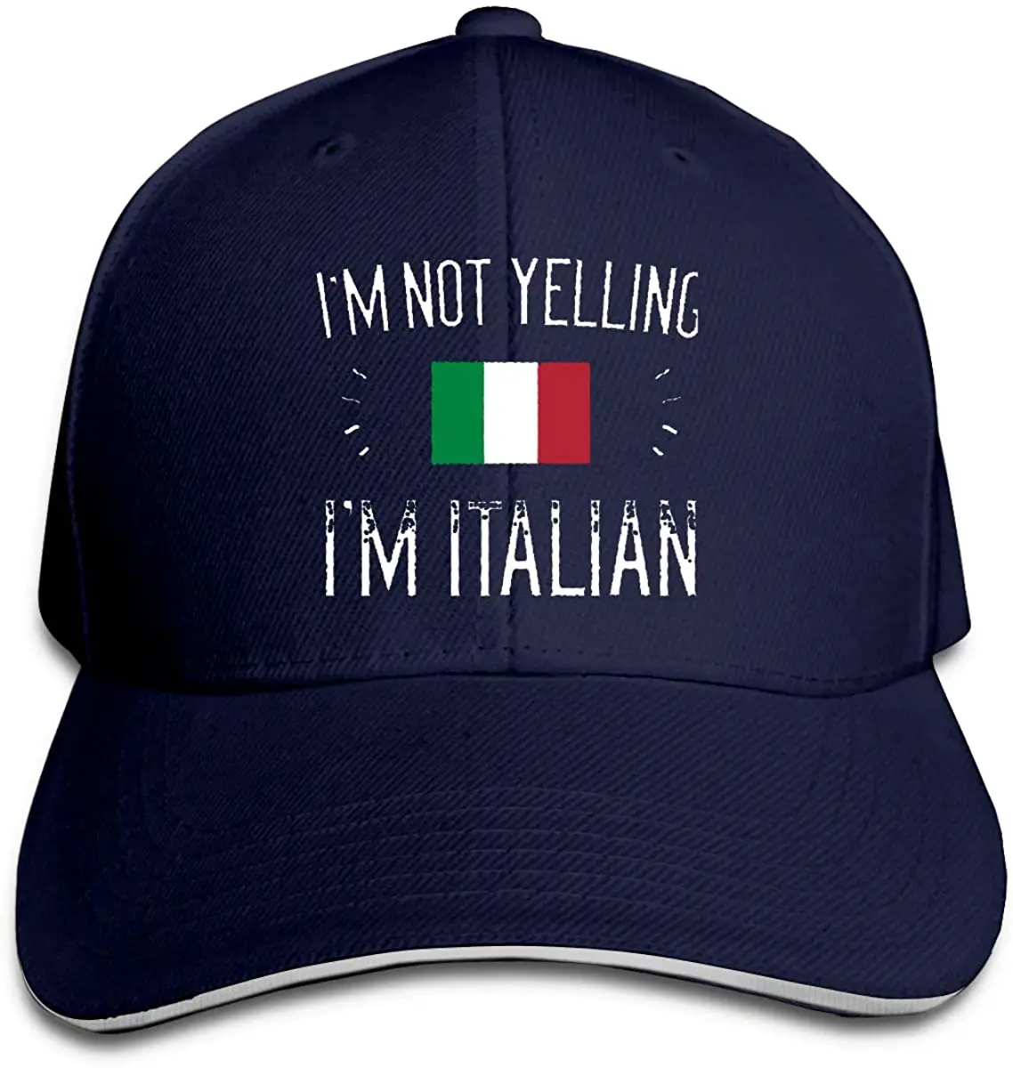 

I'm Not Yelling I'm Italian Unisex Hats Trucker Hats Dad Baseball Hats Driver Cap