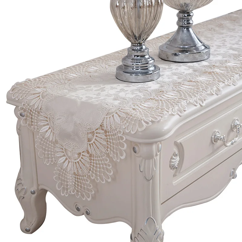 

Lace fabric table runner European garden TV cabinet long tablecloth simple modern tea table runner