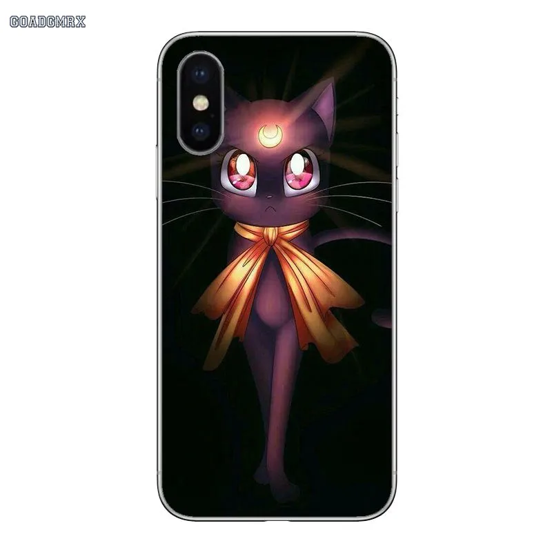 Для huawei P Smart 2019 G7 G8 P7 P8 P10 Plus P20 P30 Pro P9 Lite Mini 2017 Sailor Moon Lune Cat мультяшный силиконовый