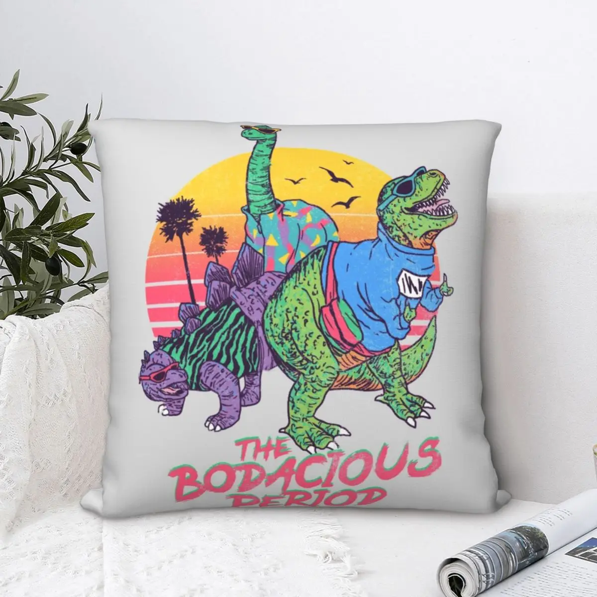 

The Bodacious Period Square Pillowcase Cushion Cover Spoof Zipper Home Decorative Polyester Sofa Seater Simple 45*45cm