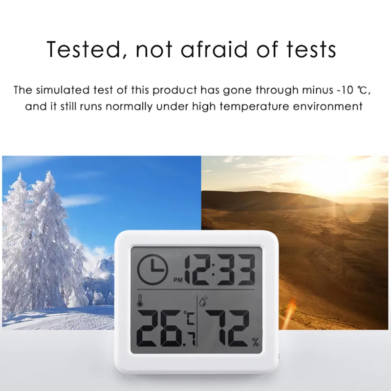Автоматический электронный термометр гигрометр многофункциональные часы с