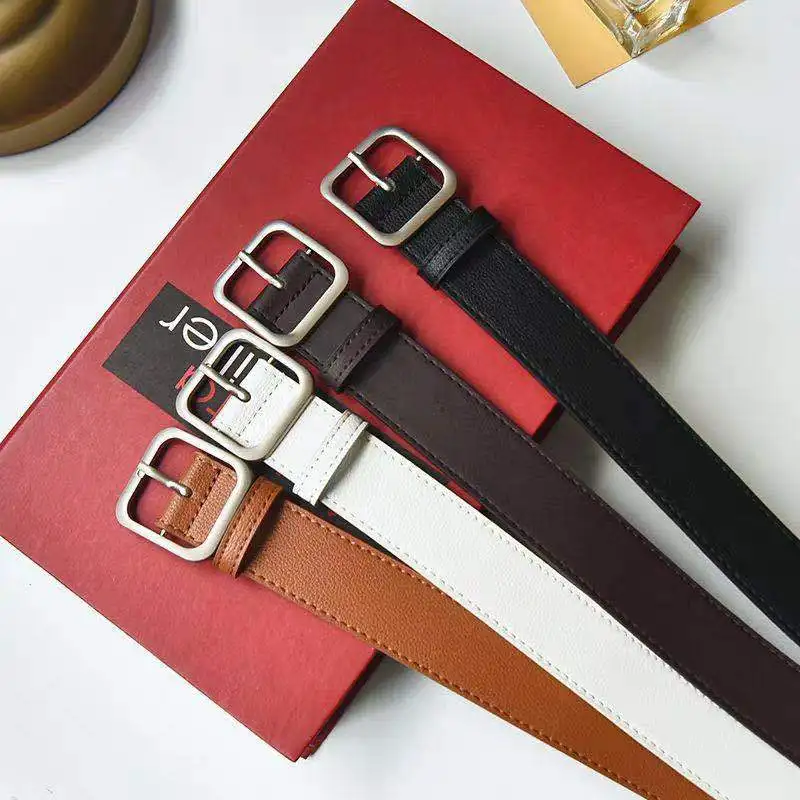 

Ремень из искусственной кожи Женский, дизайнерский квадратный пояс с пряжкой из сплава с язычком, для джинсов