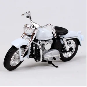 Maisto 1:18, модель Harley 1952 K, белый мотоцикл, велосипед, модель под давлением, игрушка, новинка в коробке
