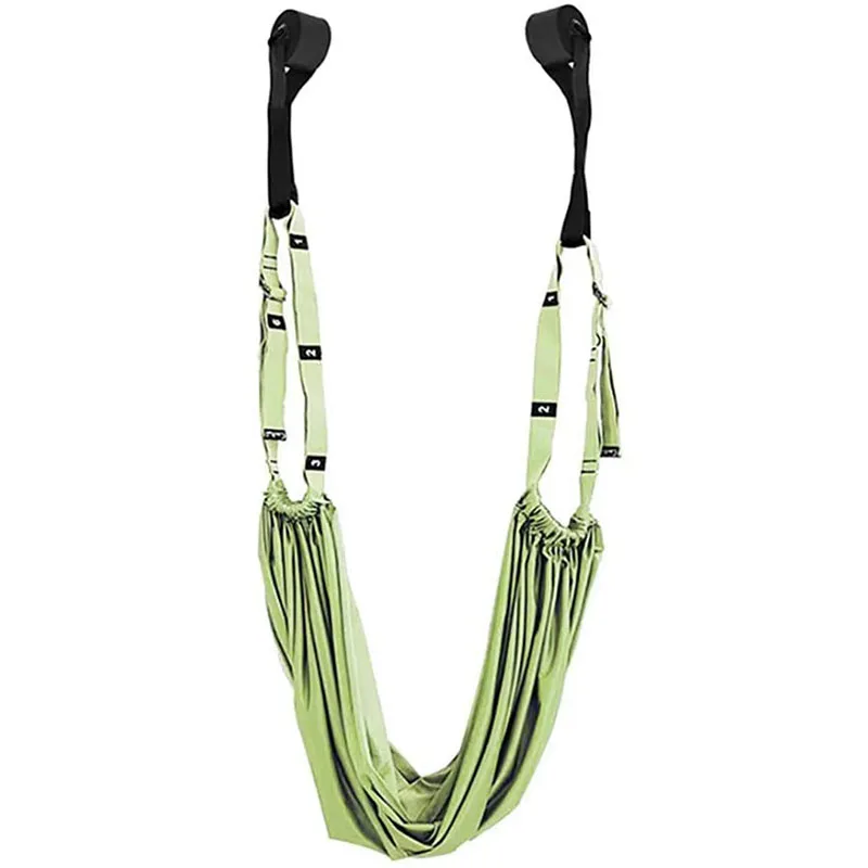 

Yoga Aerial Hammock Women Swing Adjustable Aerial Yoga Strap Hanging Hammock Elastic Stretch Handstand Rope Training Device