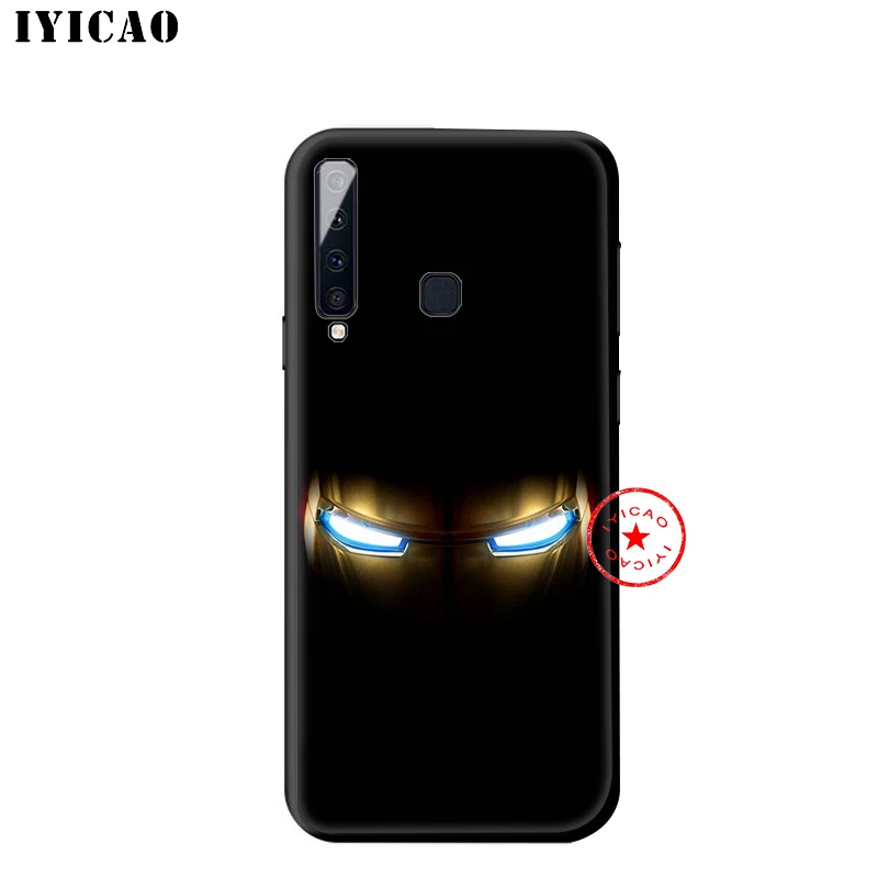 IYICAO Marvel Железный человек мягкий чехол для samsung Galaxy A9 A8 A7 J6 A6 Plus 2018 A3 A5 2016 2017