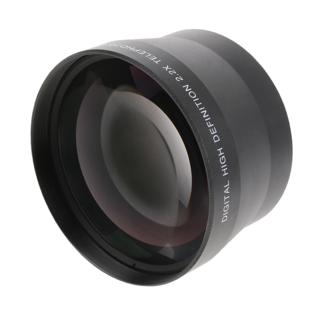 72mm 2.2x Telephoto Lens Teleconverter for Nikon Nikkor 24-120mm AF-S,18-200mm Camera Universal