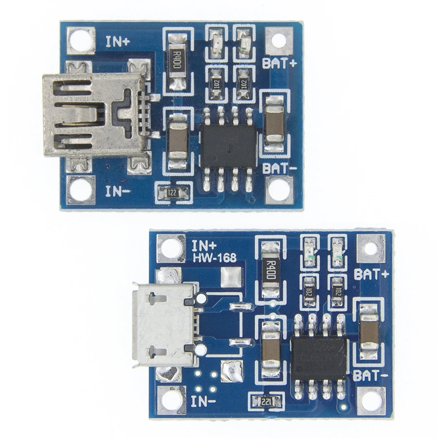 100 шт. Micro USB 5 в 1A 18650 TP4056 модуль зарядного устройства литиевой батареи зарядная