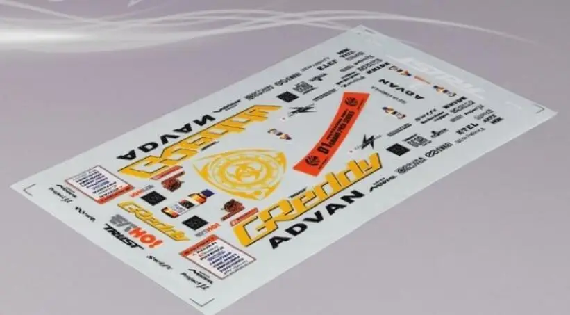 Mazda decal 1 1/10 RC автомобиль прозрачное тело 190 мм NNissan S13 S15 GTR34 35 180SX RX8 RX7 дрейф местности - Цвет: Mazda decal 1