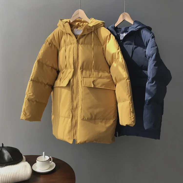 Женское длинное пальто Ins зимнее верхняя одежда 2019 #7005 | Женская