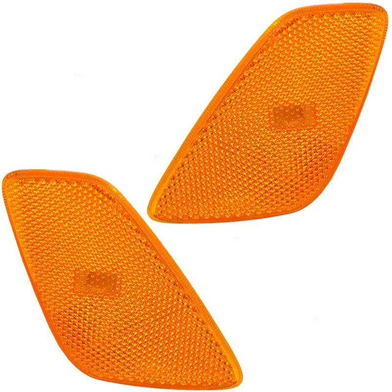 

Driver + Passenger Park Signal Side Marker Lights Lamps for Jeep Wrangler 1997-2006 55155629AC 55155628AC