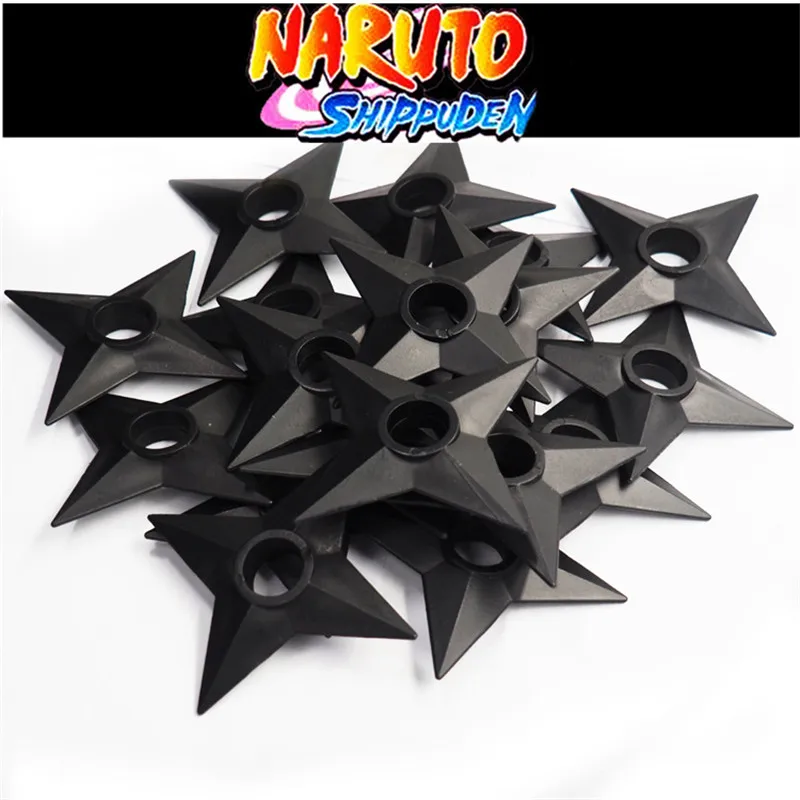 Shuriken Косплей костюмы реквизит черное оружие ниндзя модель пластиковая