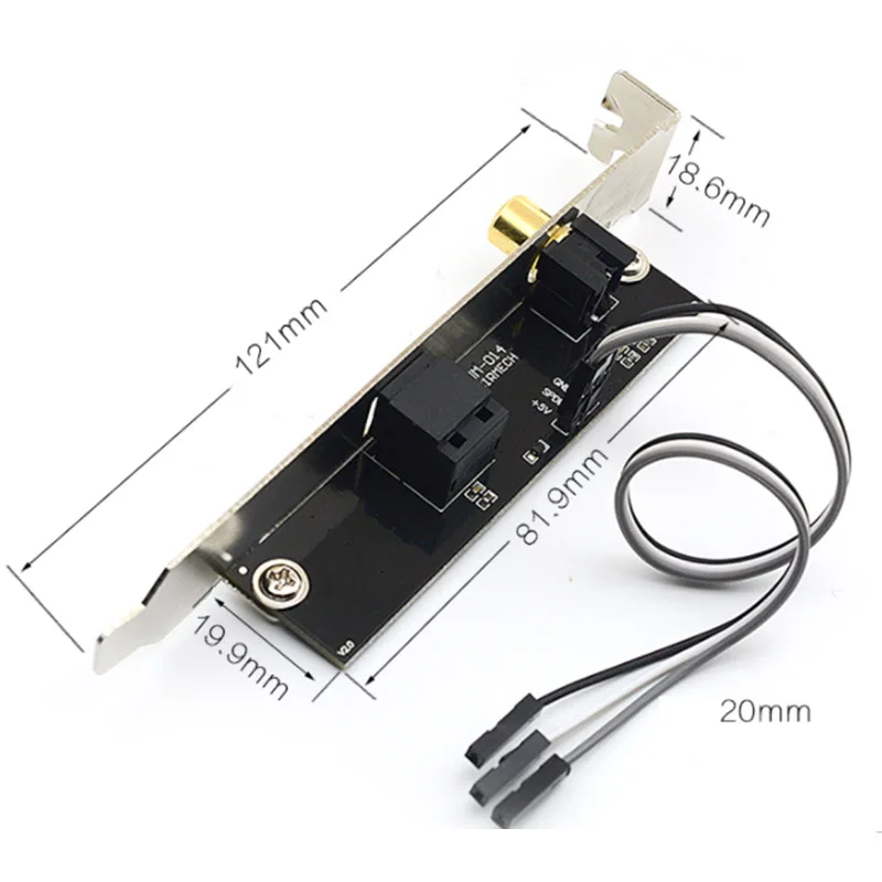 SPDIF оптический и RCA-выход кронштейн для кабеля цифровой аудиовыход материнской