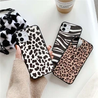 frosted zebra leopard skin case for huawei p20 p30 p40 lite mate 20 30 pro y9 prime 2019 y5 y9s honor 10i 20 8x 9a 9c 9s nova 3i