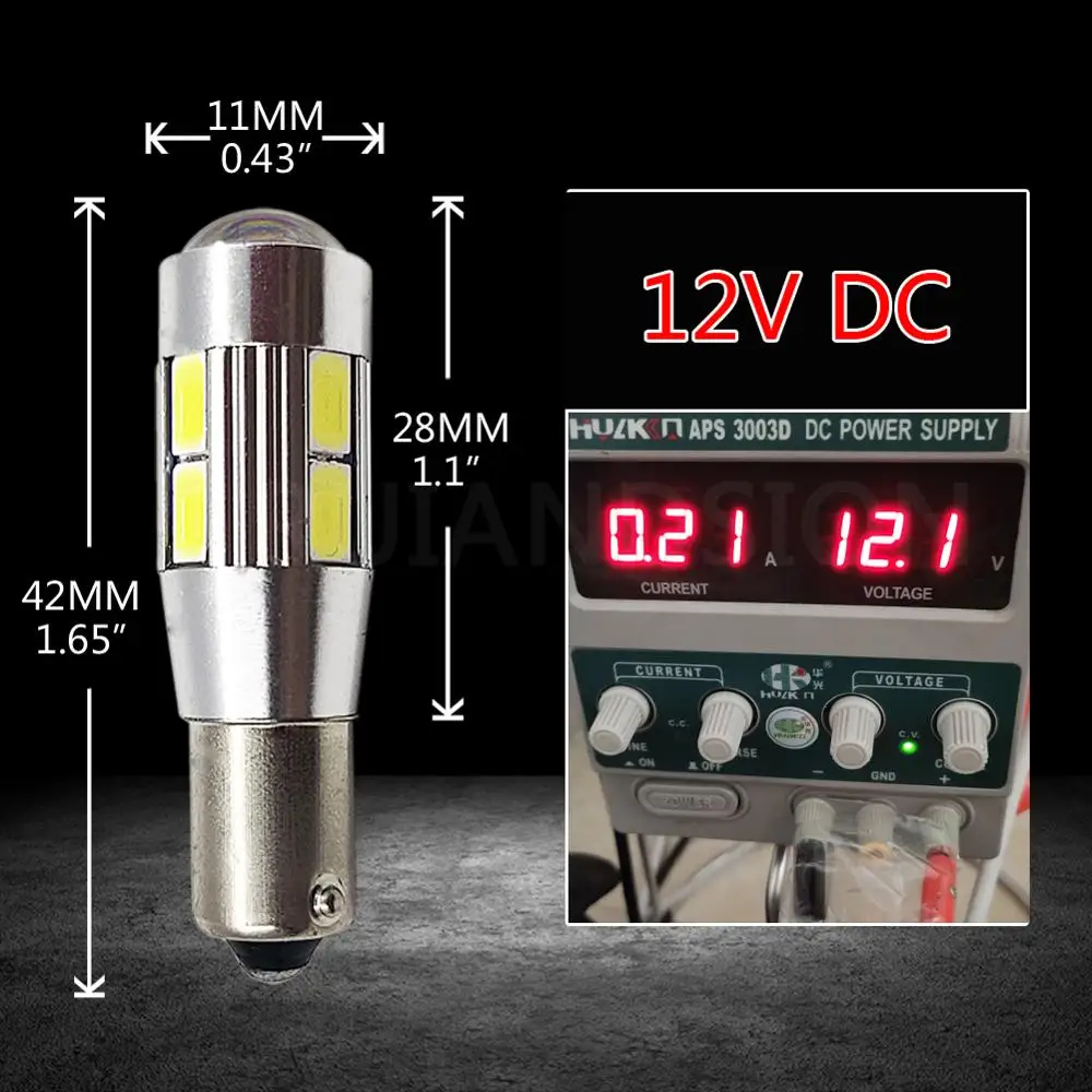 2 шт. Автомобильные светодиодные лампы Canbus BA9S T4W BAX9S BAY9S H21W 8SMD 5630 + XBD SMD | Автомобили и
