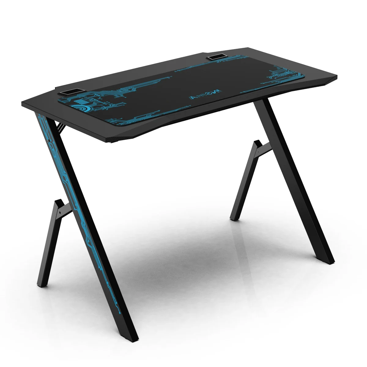 

43.3"Game Table Computer Desktop Table and Chair Game Professional Internet Cafe Game Chair Computer Table With Mouse Pad