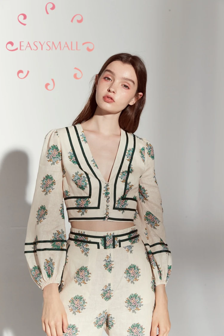 EASYSMALL Zimmer Women blouses dress Fashion Summer high-end party evening High Waist short Sleeve Vestidos jumpsuit trousers |
