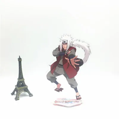 4 Брелок в стиле аниме Наруто Jiraiya Sabakuno Gaara Саске Хатаке Какаши Hoshigaki Kisame милый забавный мультфильм акриловый брелок - Цвет: 4