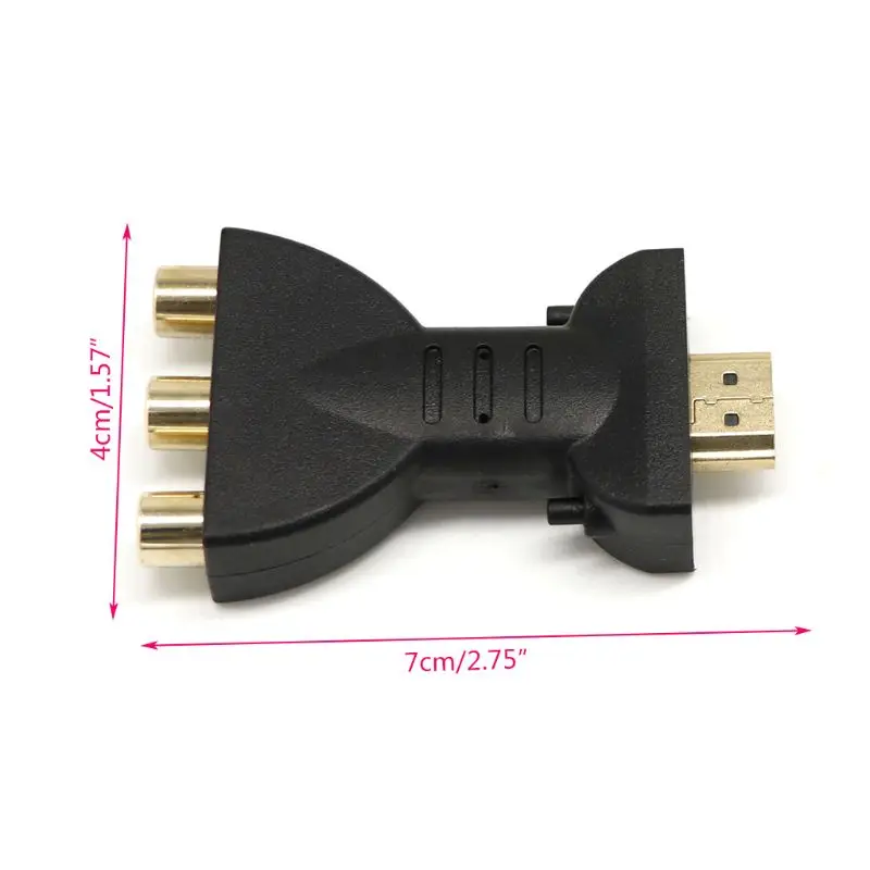 1 шт. HDMI Мужской 3 RCA Женский Композитный AV аудио видео адаптер конвертер для