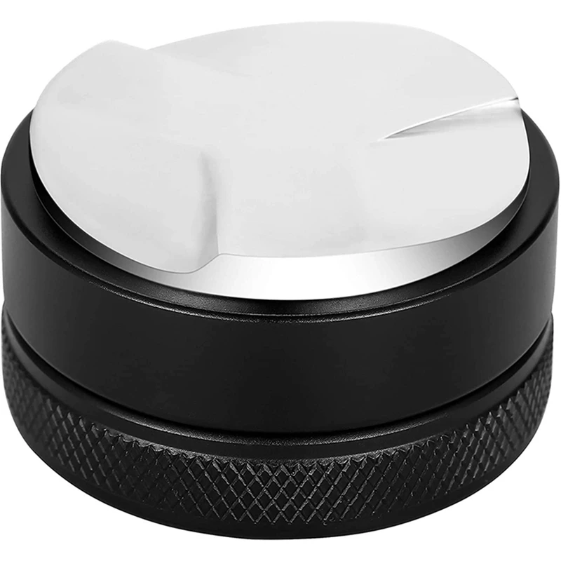 

53mm Coffee Distributor & Tamper with Tamping Mat with Dosing Funnel Aluminum Smart Dosing Ring (A)