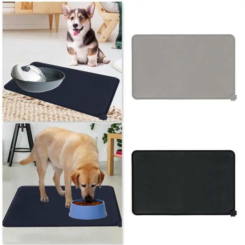 

1pc Waterproof Pet Foldable Mat For Dog Cat Silicone to Clean Drinking Mat Feeding Food Pad Dog Easy Pet Pet Placement B8F6