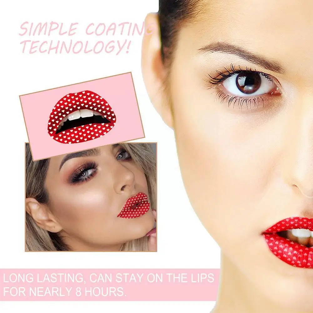 

Instant Pattern Artistic Lip Sticker Temporary Tattoos Style Tattoos For Lip 18 For Lip Stickers Y2D2