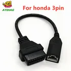 OBD 2 кабель для Honda 3pin OBD1 адаптер OBD2 OBDII Для Honda 3 Pin на 16 Pin разъем совместимый диагностический инструмент