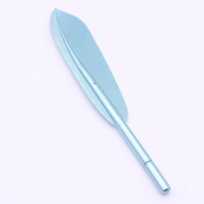 1PCS blue Красивые перьевые гелевые ручки 0,5 мм креативные каваи милые чернила для гелевой ручки ручка подарок школьные офисные принадлежности канцелярские принадлежности - Цвет: 1PCS blue