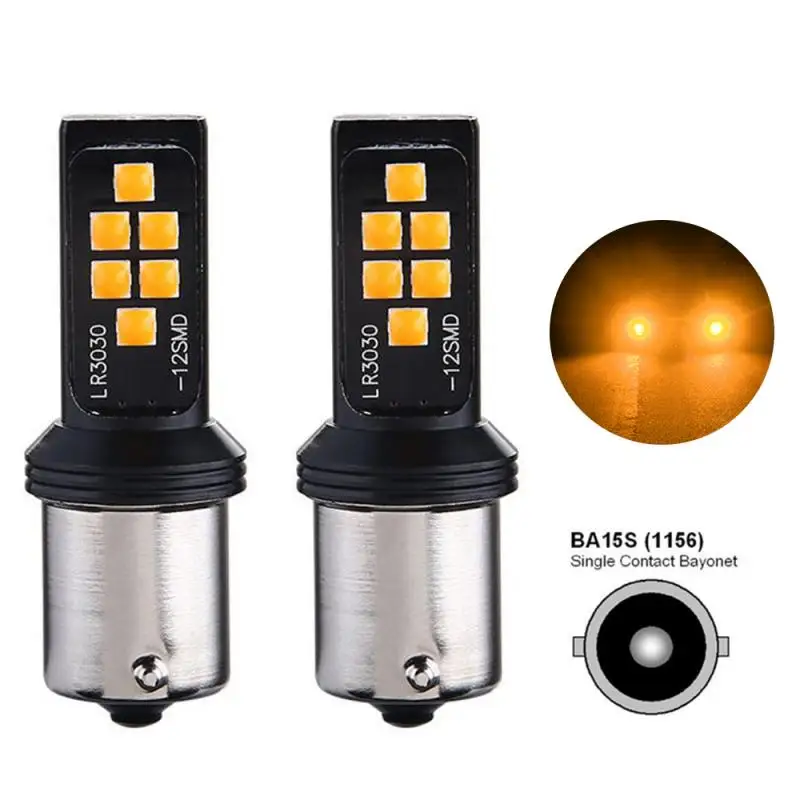 

2PCS 1156 P21W BA15S 1157 P21/5W BAY15D T20 7440 W21/5W 7443 BAU15S Chip LED Car Backup Light Car Brake Light Bulb