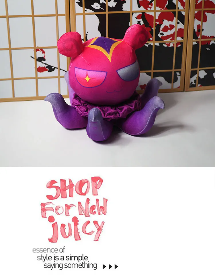 Zoe plush toy Game Aspect of Twilight ZOE octopus hero plush doll cosplay soft pillow for gift