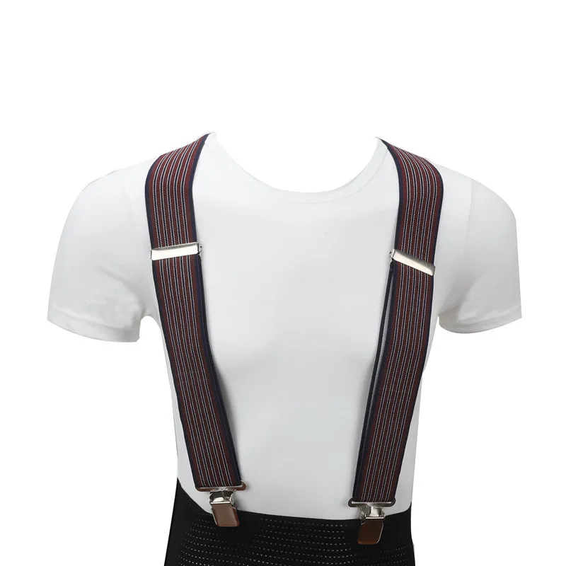 130cm Extra Long Suspenders Plus Size Men Pants X Back Strong Clips 5cm Width Braces With X-back Trousers Man Braces Strap