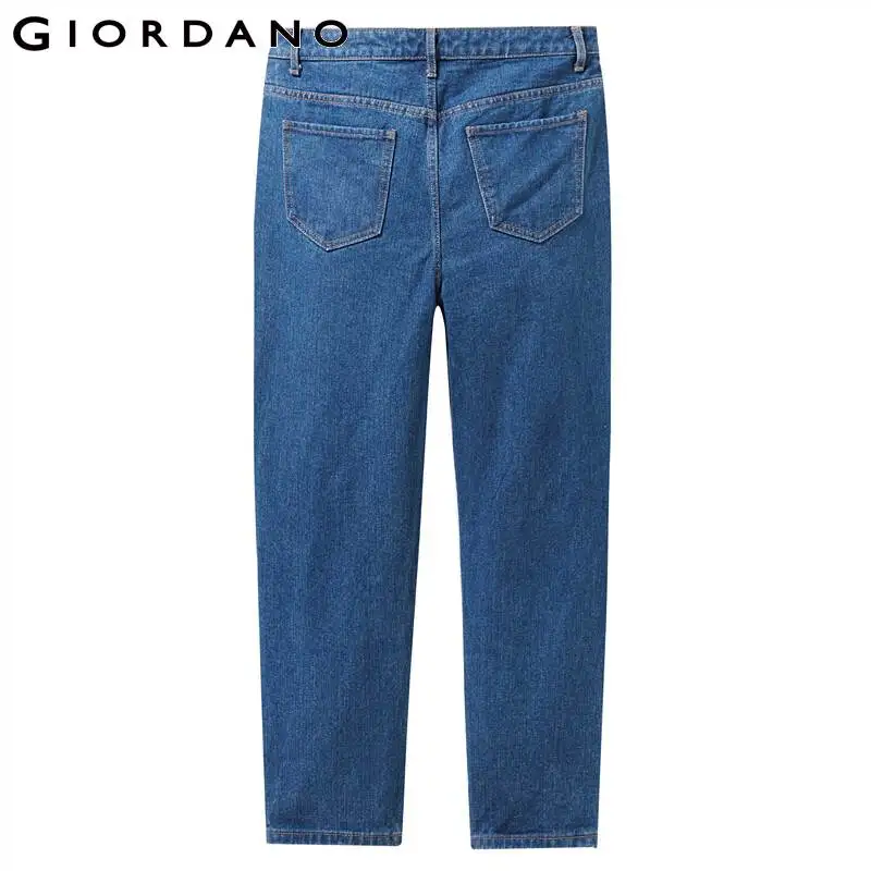 Giordano женские джинсы с высокой талией до щиколотки джинсовые брюки эластичные пять карманов классический стиль джинсы Сальса Feminina 05429334