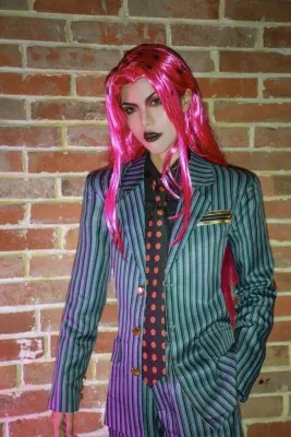 

Anime JoJo's Bizarre Adventure Cosplay Diablo Suit Uniform Outfit Costumes