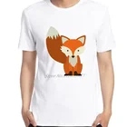 Футболка мужская с забавным принтом OH FOR FOX, повседневная тенниска с коротким рукавом, майка в стиле хип-хоп, уличная одежда в стиле Харадзюку