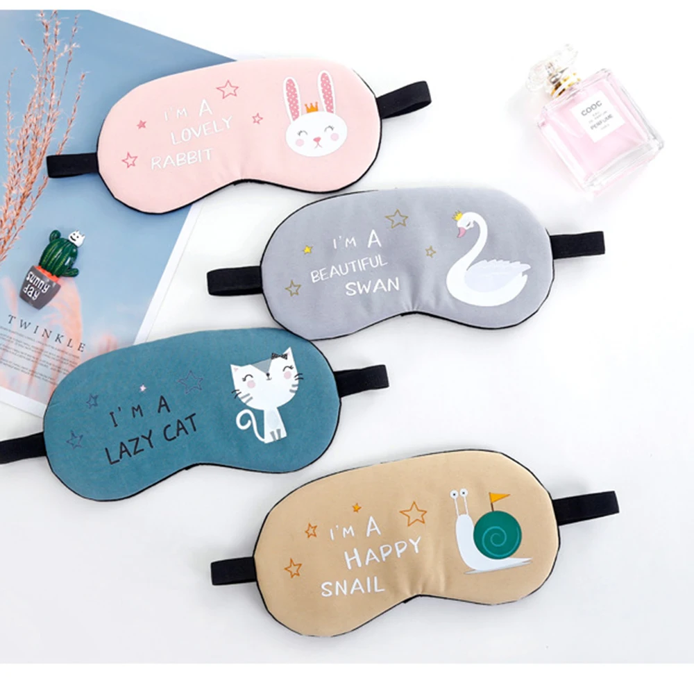 Маска для сна кошачий глаз хлопковый креативный милый мультяшный путешествий